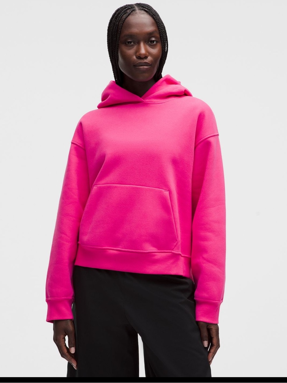 #1097 lululemon Steady State SuperLoft Hoodie Flamingo Fun Tone Pink M NWT